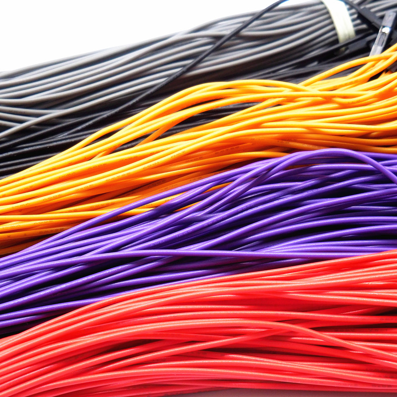 杜邦线连接器母对母1007-24#彩色排线电子连接线延长线20cm10条