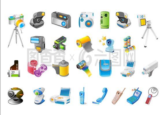 卡通电子产品矢量素材 数字时代的创意源泉
